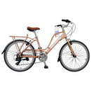 Bicicleta BENOTTO City MAILLY R24 7V. Unisex Frenos 'V' Aluminio Rosa Palido Metalico Talla:UN