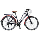 Bicicleta BENOTTO City MAILLY R700 7V. Unisex Frenos 'V' Aluminio Negro Azulado Talla:UN