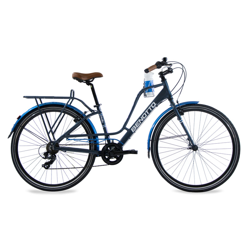Bicicleta BENOTTO City MAILLY R700 7V. Unisex Frenos 'V' Aluminio Gris Oscuro Talla:UN