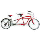 Bicicleta BENOTTO City TANDEM FOR 2 R26 21V. Shimano Frenos 'V' Acero Rojo/Plata Talla:UN