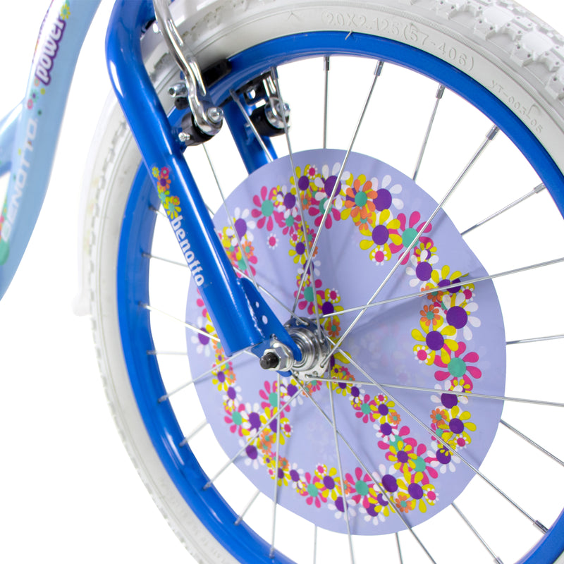 Bicicleta BENOTTO Cross FLOWER POWER R20 1V. Niña Frenos 'V' Acero Azul Frio/Azul Talla:UN