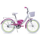 Bicicleta BENOTTO BMX FLOWER POWER R20 1V. Niña Frenos 'V' Acero Blanco Talla:UN