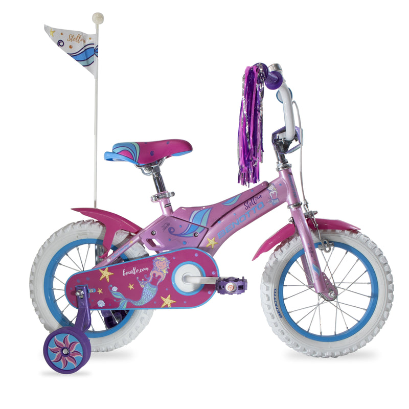 Bicicleta BENOTTO Infantil STELLINA R14 1V. Niña Frenos Caliper/Contrapedal  Acero Rosa Talla:UN