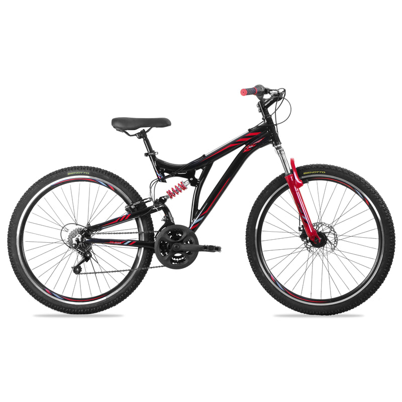 Bicicleta BENOTTO Montaña DS-500 R27.5 21V. Hombre Frenos Delantero Disco Mecanico/Trasero 'V' Aluminio Negro/Rojo Talla:UN