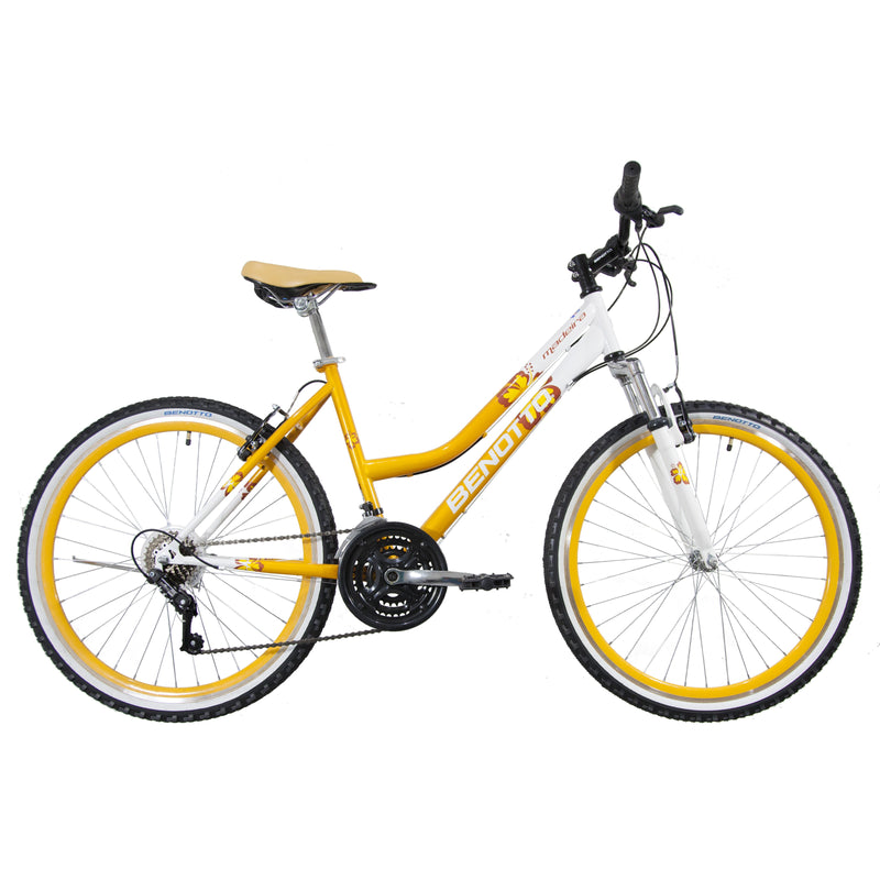 Bicicleta BENOTTO Montaña MADEIRA R26 21V. Mujer FS Sunrace Frenos 'V' Acero Naranja Talla:UN