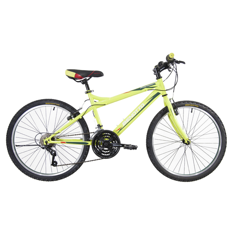 Bicicleta BENOTTO Montaña PROGRESSION R24 21V. Hombre Frenos 'V' Acero Verde Limon Talla:UN