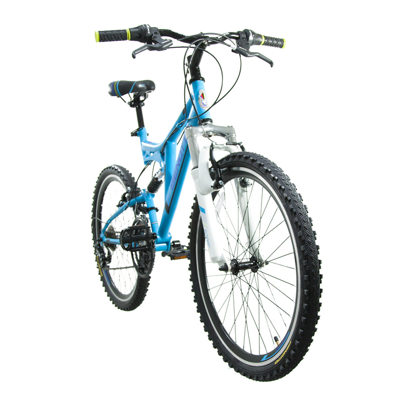 Bicicleta BENOTTO Montaña SNIPER R24 21V. Hombre DS Frenos 'V' Acero Azul/Blanco Talla:UN