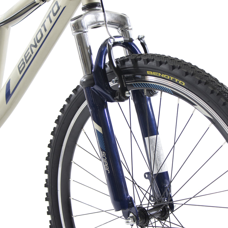 Bicicleta BENOTTO Montaña SNIPER R26 21V. Hombre DS Frenos 'V' Acero Oro Palido/Azul Brillante Talla:UN