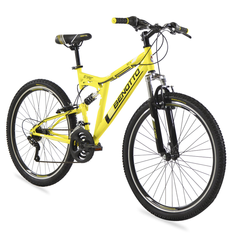Bicicleta BENOTTO Montaña SNIPER R27.5 21V. Hombre DS Frenos 'V' Acero Amarillo/Negro Talla:UN