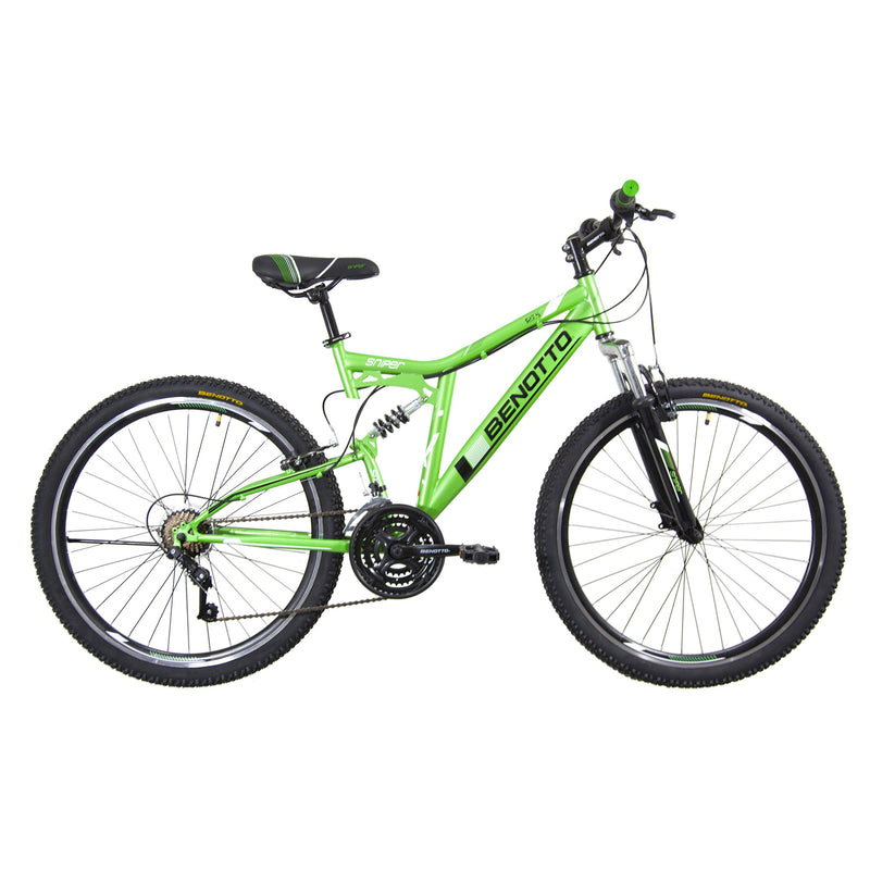 Bicicleta BENOTTO Montaña SNIPER R27.5 21V. Hombre DS Frenos 'V' Acero Verde/Negro Talla:UN