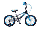 Bicicleta BENOTTO Cross AGRESSOR R16 1V. Niño Frenos 'V' Ruedas Laterales Acero Negro/Gris/Azul Talla:UN