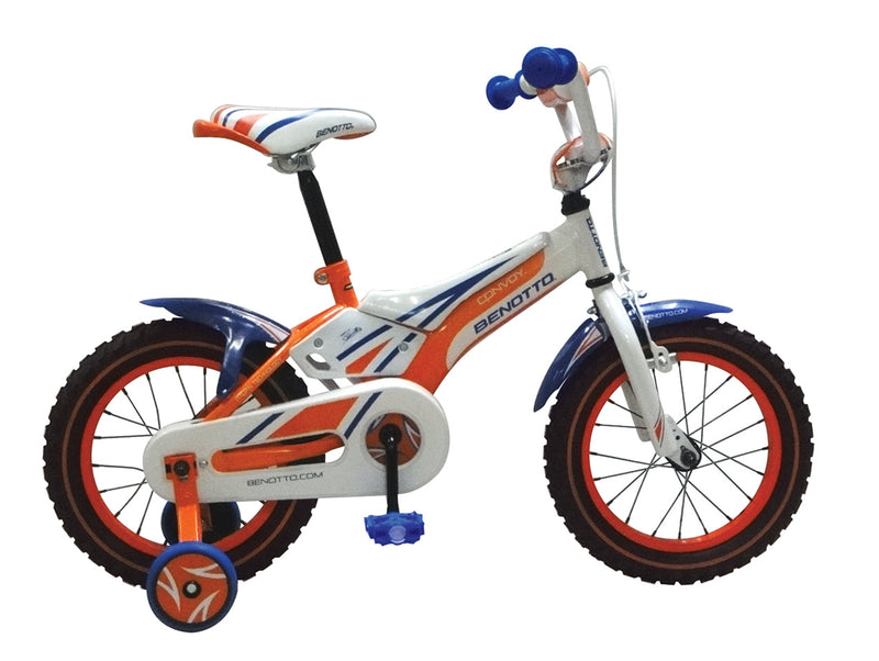 Bicicleta BENOTTO Infantil CONVOY R14 1V. Niño Frenos Caliper/Contrapedal Acero Naranja/Blanco Talla:UN