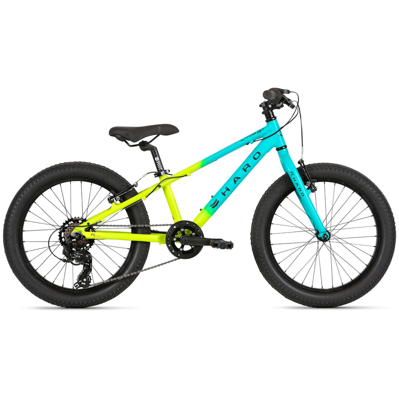 Bicicleta HARO Montaña FLIGHTLINE PLUS R20 7V. Niño Frenos 'V' Aluminio Turquesa/Amarillo Talla:UN