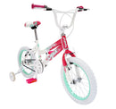 Bicicleta LYNX Cross R16 1V. Niña Frenos 'V' Ruedas Laterales Acero Rosa/Blanco Talla:UN