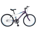 Bicicleta WOLF Montaña R24 1V. Hombre Frenos 'V' Acero Morado/Blanco Talla:UN