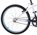 Bicicleta WOLF Montaña R24 1V. Hombre Frenos 'V' Acero Morado/Blanco Talla:UN