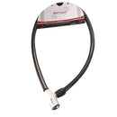 Candado ELITE Cable 20mmX1200mm Negro/Cabezal Blanco con 2 llaves reversibles