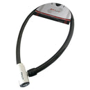 Candado ELITE Cable 25mmX1200mm Negro/Cabezal Blanco con 2 llaves reversibles