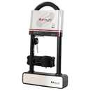 Candado ELITE "U-LOCK" 55HU 16mm 320X255X183X105 Negro/Cabezal Blanco con 2 llaves Reversibles y Soporte