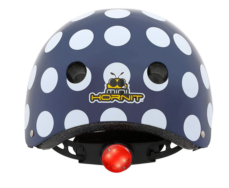 CLUG & HORNIT Casco Infantil con Luz Polka Dot