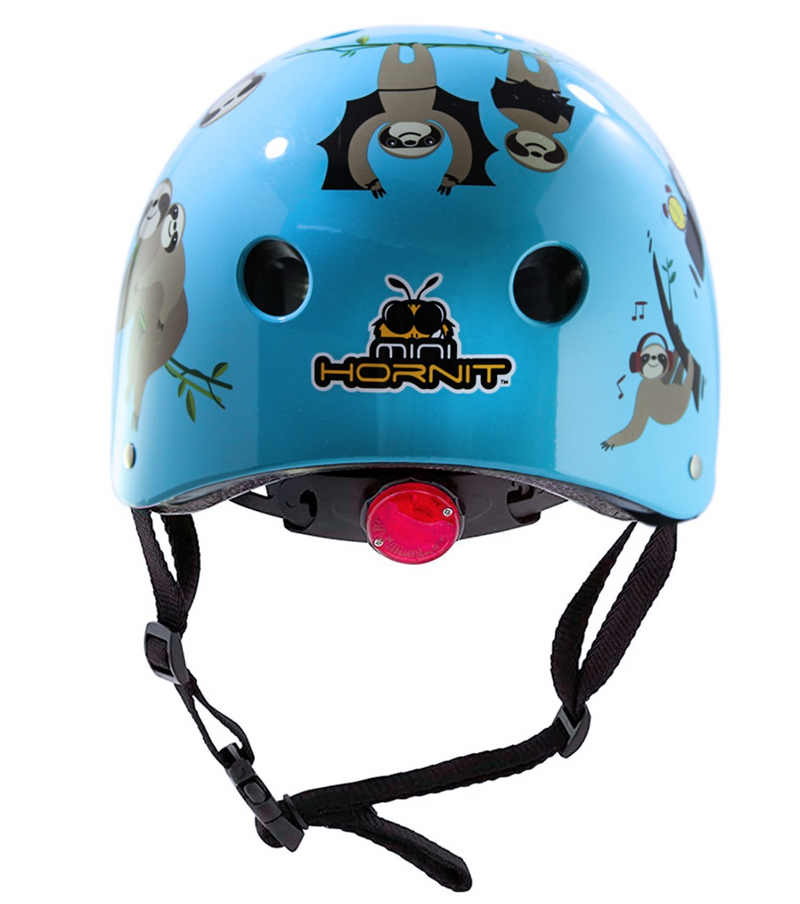 CLUG & HORNIT Casco Infantil con Luz Perezosos