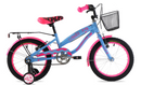 BENOTTO Bicicleta Infantil Cross LAYLA R16 1V. Niña Frenos V con Porta Bulto, Ruedas Laterales Acero Azul Talla:UN