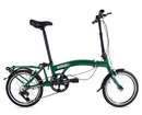 Bicicleta BENOTTO Plegable PIEGARE R16 3V. Unisex Frenos V Aluminio Verde Oscuro Talla:UN