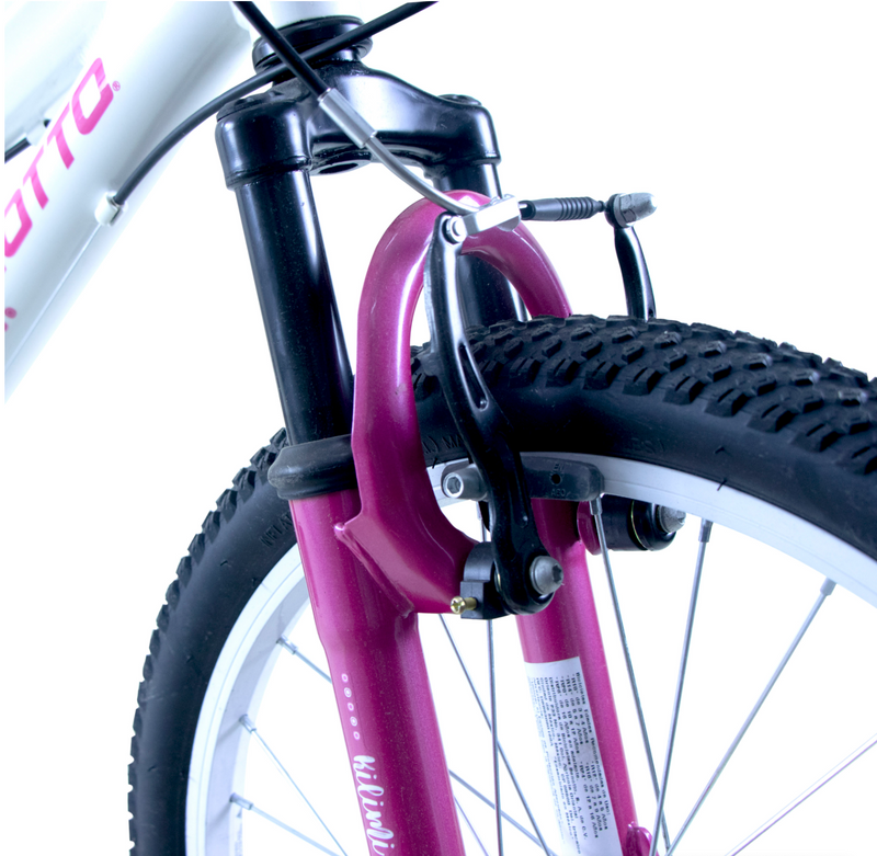 Bicicleta BENOTTO Montaña KILIMI R20 6V. Niña Frenos V Aluminio Blanco Aperlado/Rosa Aperlado Talla:UN