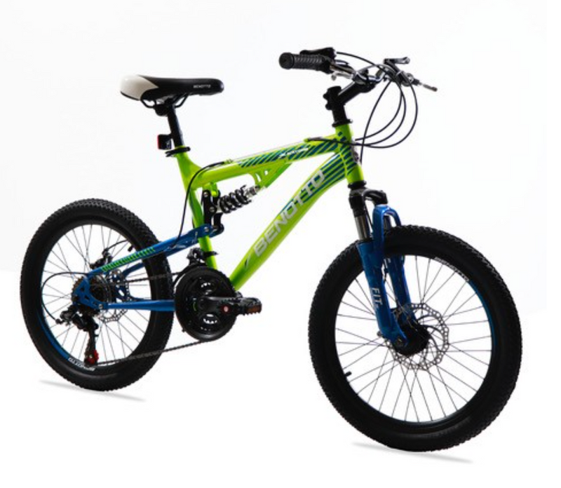 Bicicleta BENOTTO Montaña BLACKCOMB R20 21V. Hombre DS Frenos Doble Disco Mecanico Acero Verde/Azul Oscuro Talla:UN