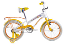 Bicicleta BENOTTO Cross GISELLE R16 1V. Niña Frenos Contrapedal Ruedas Laterales Acero Blanco/Amarillo Talla:UN