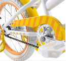 Bicicleta BENOTTO Cross GISELLE R16 1V. Niña Frenos Contrapedal Ruedas Laterales Acero Blanco/Amarillo Talla:UN