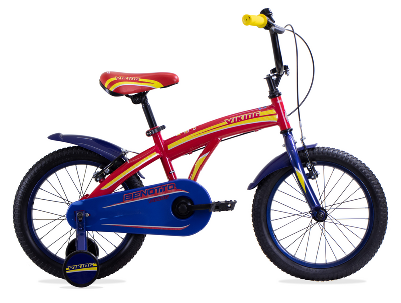 Bicicleta BENOTTO Cross VIKING R16 1V. Ni o Frenos V Acero Rojo Azul B