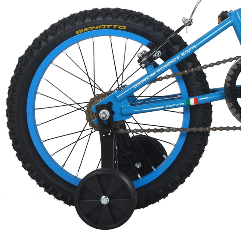 BENOTTO Bicicleta Montaña SNIPER R16 1V. Niño DS Frenos V Acero Azul/Gris Talla:UN
