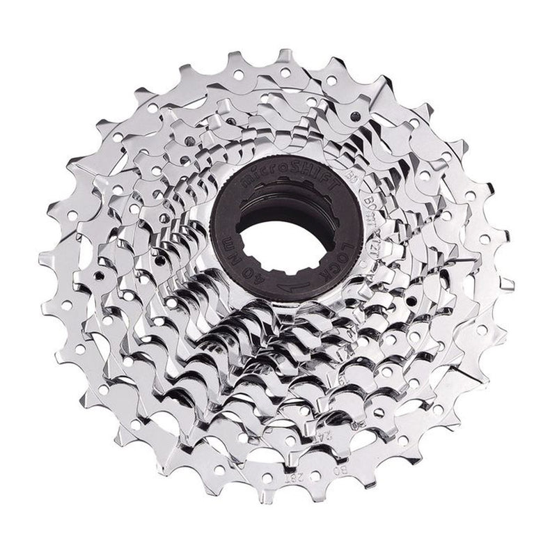 Cassette de Piñones MICROSHIFT Ruta CS-H100 Acero 10P 11/25 R10 Cromado/Plata