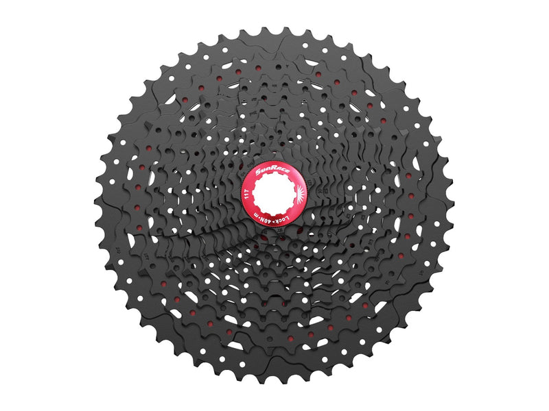 Cassette de Piñones SUNRACE MTB CSMZ9 12P 11/50D Aluminio Negro Cajita CSMZ90.WA5R.OS0.BXB