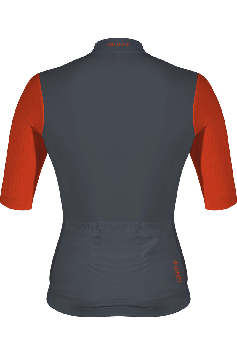 Jersey Corsa Grey Red  - Mujer