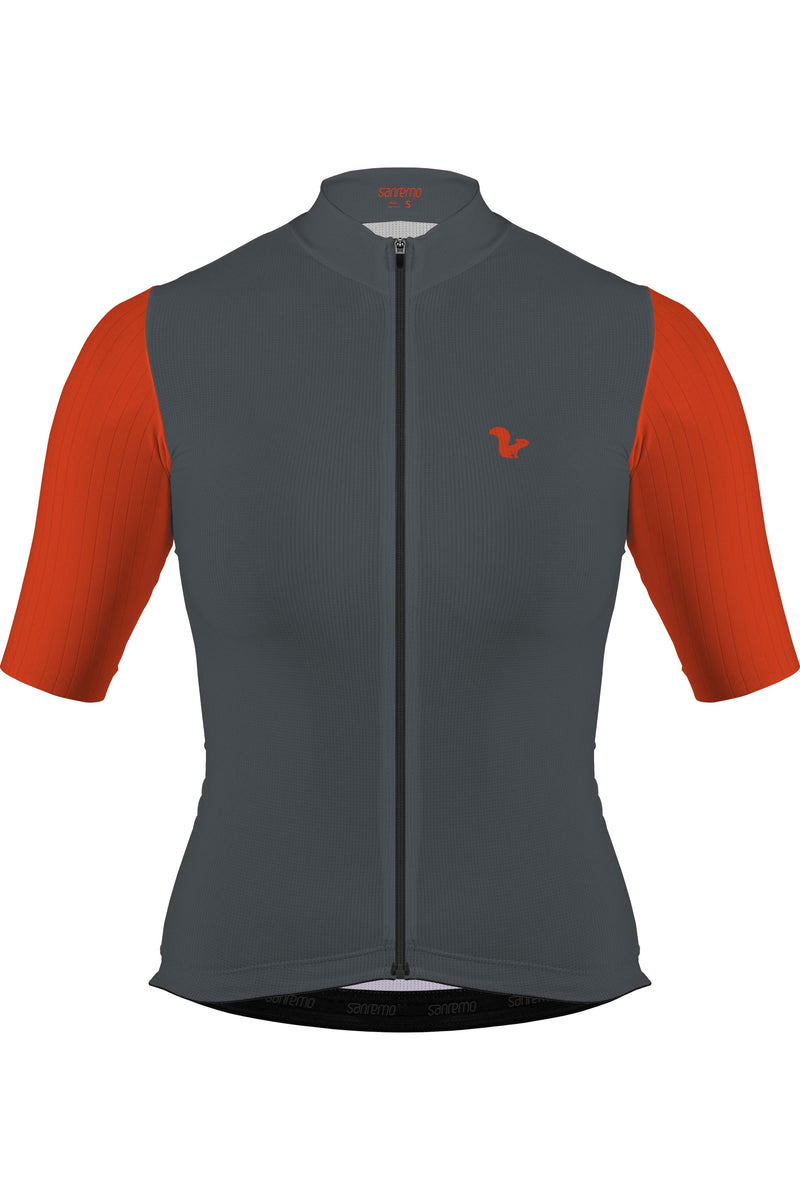 Jersey Corsa Grey Red  - Mujer