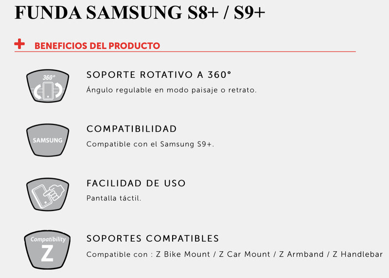ZEFAL Soporte para Smartphone Z CONSOLE SAMSUNG S8+/S9+