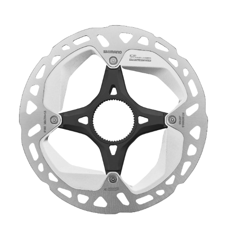 Disco Rotor para Freno SHIMANO RT-MT800 MTB 180mm LOCK RING Cierre Externo XT