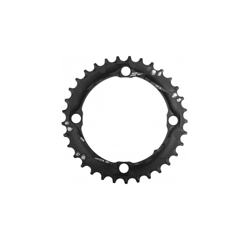 Disco para Multiplicacion TRUVATIV Montaña 33D S1 104 BCD Alumino 5mm Negro 3X10 11.6215.188.290