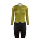 Enterizo SUAREZ AVANT OLIVINE Full Body Manga Larga Mujer Dorado/Negro Talla:XCH