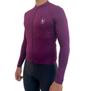 Jersey Basic Manga Larga - Hombre - Morado Oscuro