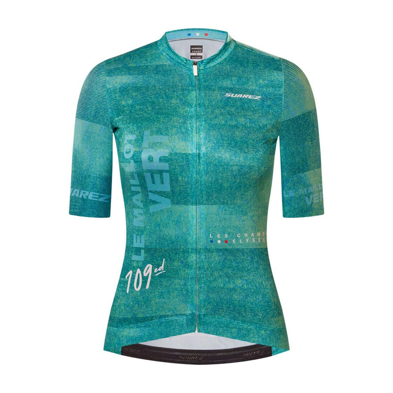 Jersey SUAREZ AVANT LE MAILLOT VERT Tour de France Mujer Azul Turquesa Talla: CH WCJ2134600S1231
