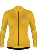 Jersey Basic Manga Larga - Mujer - Amarillo Quemado
