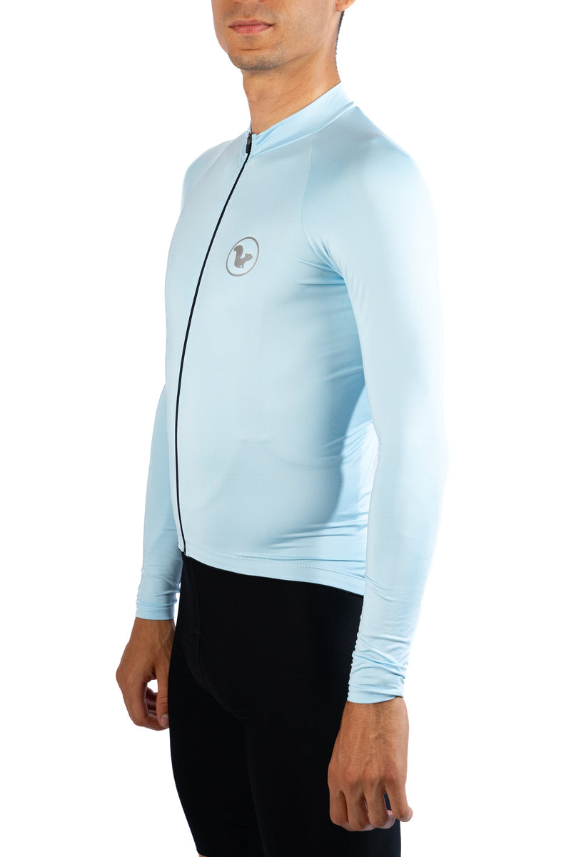 Jersey Basic Manga Larga – Hombre - Azul Celeste