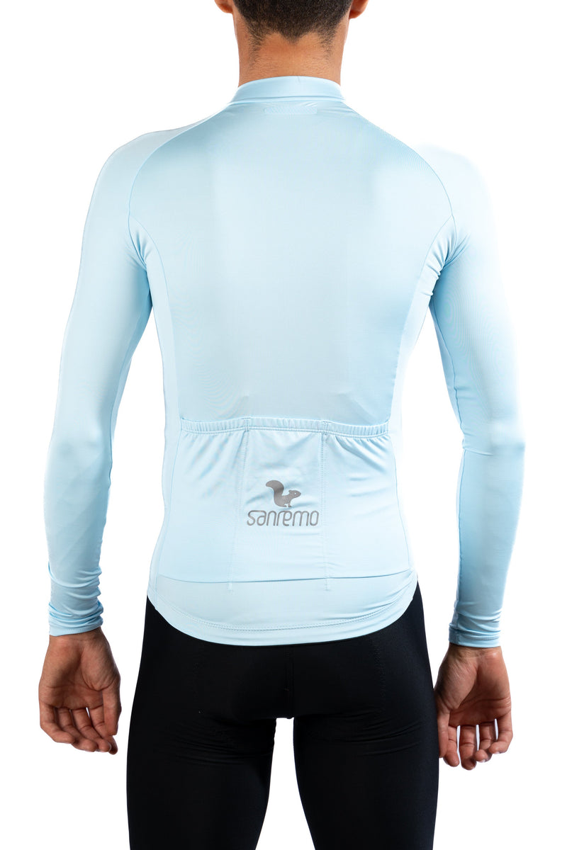 Jersey Basic Manga Larga – Hombre - Azul Celeste