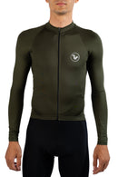 Jersey Basic Manga Larga - Hombre - Verde Militar