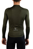 Jersey Basic Manga Larga - Hombre - Verde Militar