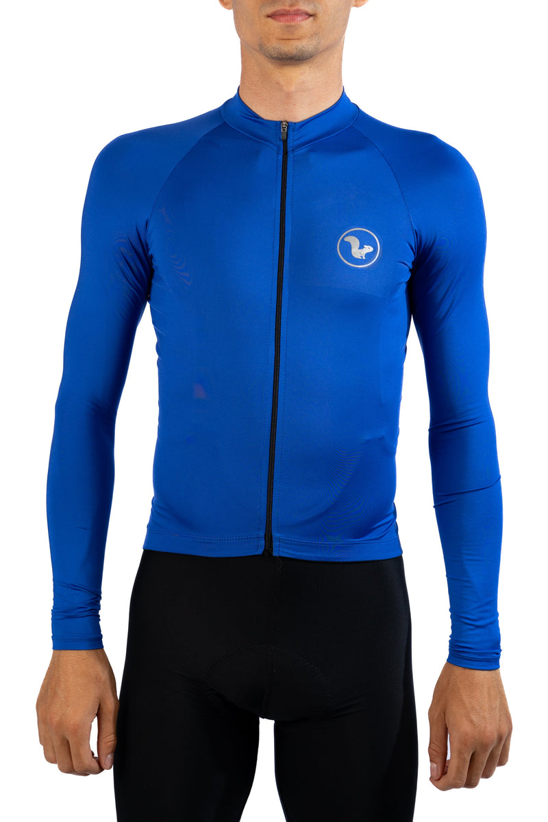 Jersey Basic Manga Larga - Hombre - Azul Rey