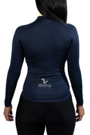 Jersey Basic Manga Larga - Mujer - Azul Navy